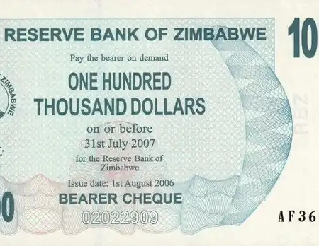 Zimbabwe 100.000 Dólares