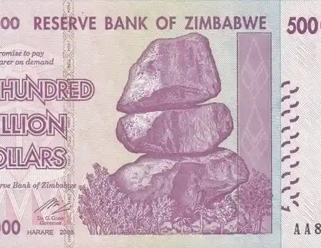 Zimbabwe 500.000.000 Dólares