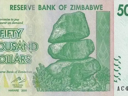 Zimbábwe 50.000 Dollars