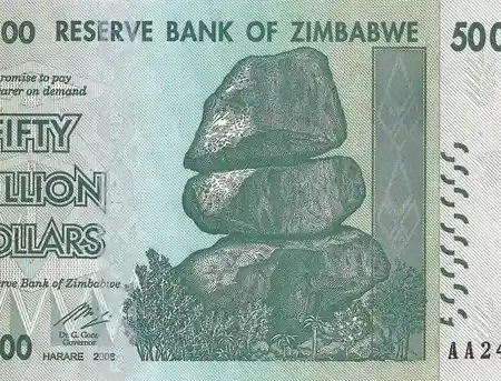 Zimbábue 50.000.000 Dollars