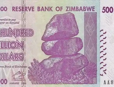 Zimbábwe 500.000.000 Dollars