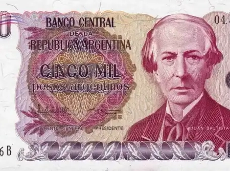 ARGENTINA 5.000 PESOS ARGENTINOS