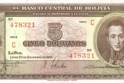Bolívia 5 Bolivianos