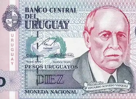 Uruguai 10 Pesos Uruguaios