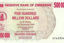 Zimbabwe 500.000.000 de Dólares