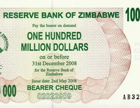 Zimbabwe 100.000.000 Dollars