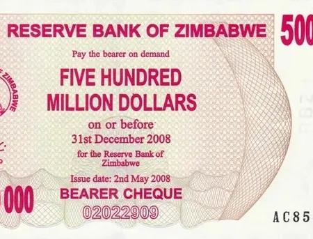 Zimbabwe 500.000.000 Dollars