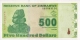 Zimbabwe 500 Dólares