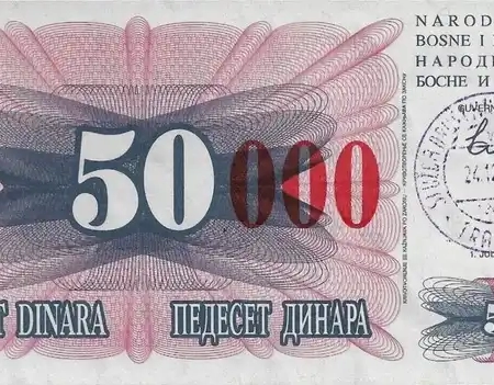 Bósnia Herzegovina 50.000 Dinara