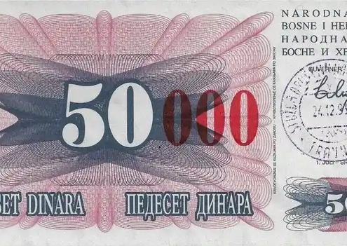 Bósnia Herzegovina 50.000 Dinara