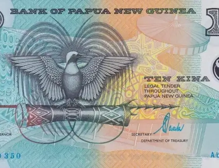 Papua Nova Guiné 10 Kina ( Polímero )