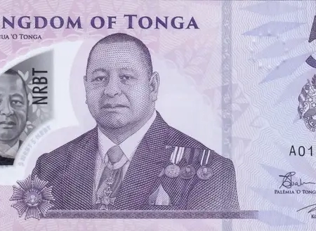 Tonga 5 Pa'anga ( Polímero )