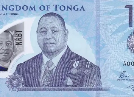 Tonga 10 Pa'anga ( Polímero )