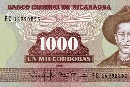 Nicarágua 1.000 Córdobas