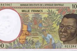 África Central Congo 1.000 Francs