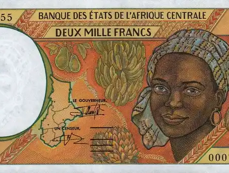 África Central Congo 2.000 Francs
