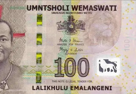 Suazilândia 100 Emalangeni