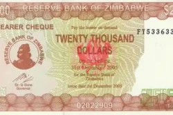 Zimbabwe 20.000 Dólares