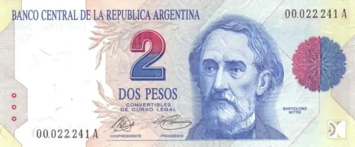 Argentina 2 Pesos Conversíveis