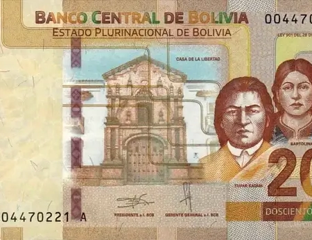 Bolívia 200 Bolivianos