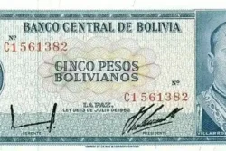 Bolívia 5 Pesos Bolivianos