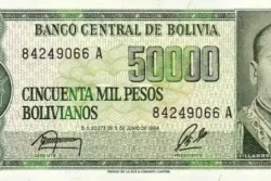 Bolívia 50.000 Pesos Bolivianos