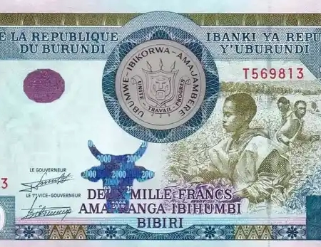 Burundi 2.000 Francos