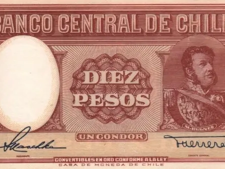 Chile 10 pesos (1 condor)