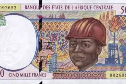 Estados da África Central Congo 5.000 Francs