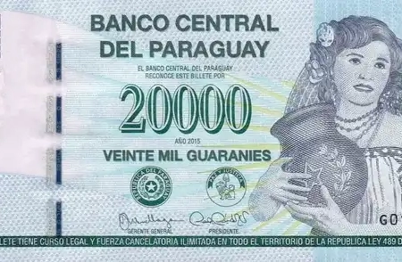 Paraguai 20.000 Guaraníes