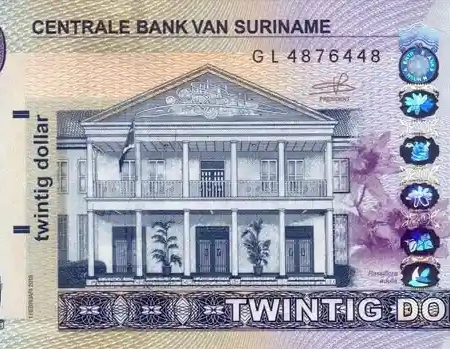 Suriname 20 Dólares