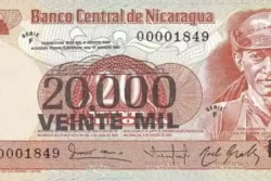 Nicarágua 20.000 em 20 Córdobas