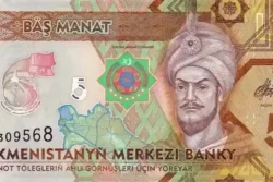 Turcomenistão 5 Manat